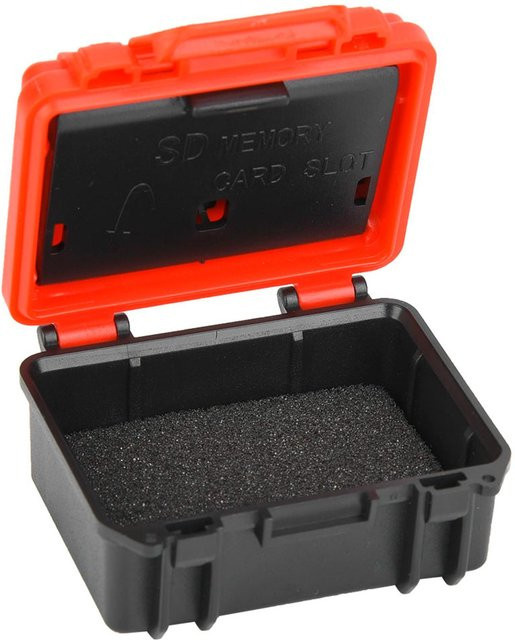DIYelecs Staubdichte Aufbewahrungsbox für Kamera-Akkus wie LP-E6 oder Nikon EN-EL15 und Speicherkarten in Schwarz - Bild 1