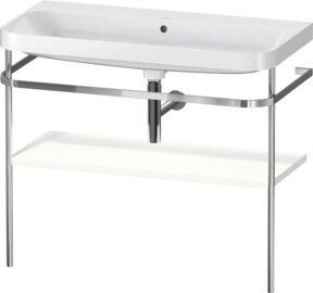 Duravit Möbelwaschtisch-Kombi Happy D.2 Plus in Weiß Matt mit Konsole, B/T: 97,5 x 49 cm - Bild 1