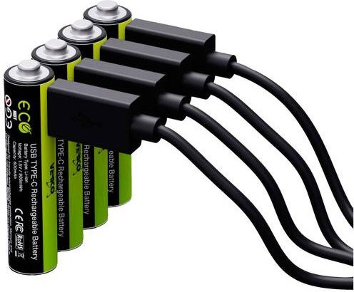 Verico LoopEnergy USB-C Li-Ion Akku 1.5V 1700 mAh 4er-Pack in Grün - Bild 1