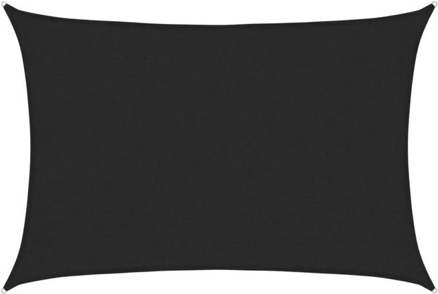 vidaXL Sonnensegel aus HDPE in Schwarz, Rechteckig, B: 400 cm, T: 339 cm - Bild 1