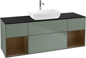 V&B Waschtischunterschrank Finion in Lackoptik, Breite: 160 cm, Tiefe: 50,1 cm, Höhe: 50,1 cm - Bild 1