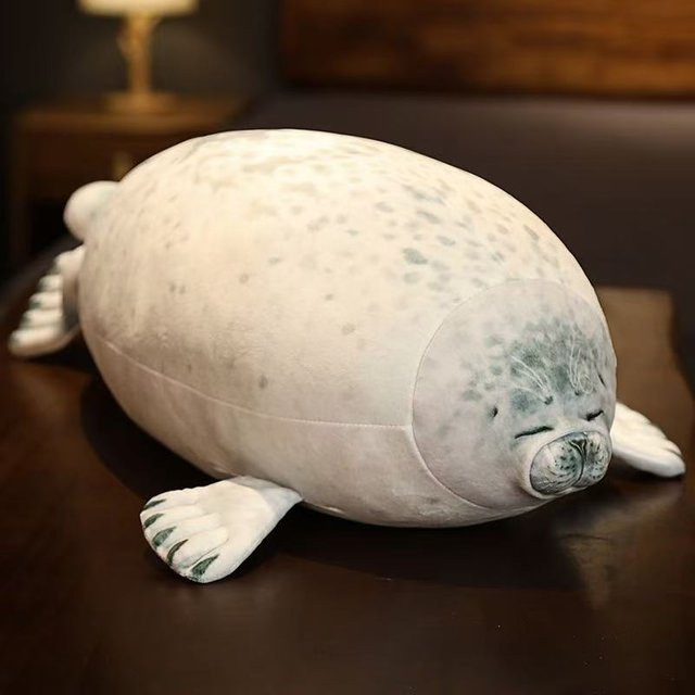 Foca Gorda Robben-Spielzeug, Plüschtier, 20cm, Grau - Bild 1