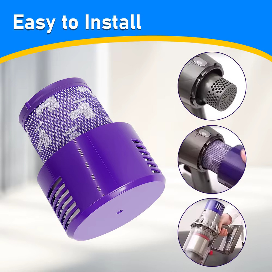 Dyson HEPA-Filter für V10 SV12 Roboter-Staubsauger, waschbarer Ersatzfilter in Purple - Bild 2