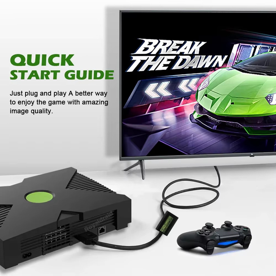 Hayoumon Xbox zu HDMI Konverter Digitaler Video-Audio-Adapter für HDTV und Projektor in Schwarz, Full HD Unterstützung - Bild 6