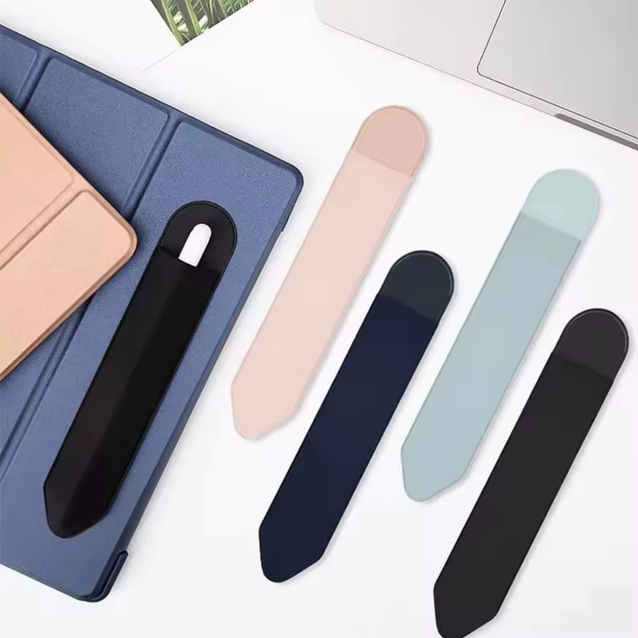 Selbstklebende Stylus-Halterung als elastische Stifthülle für Apple iPad und Apple Pencil 1 sowie 2 zur Sicherung gegen Verlust - Bild 1
