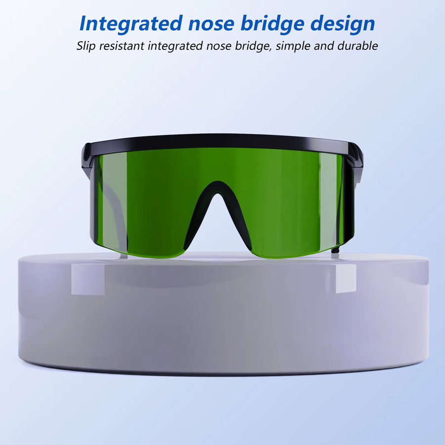 Ikeener Laserschutzbrille für IPL-Anwendungen, Wellenlängen 190nm-2000nm, grüne getönte Augen Schutzbrille für Kosmetikbetreiber - Bild 3