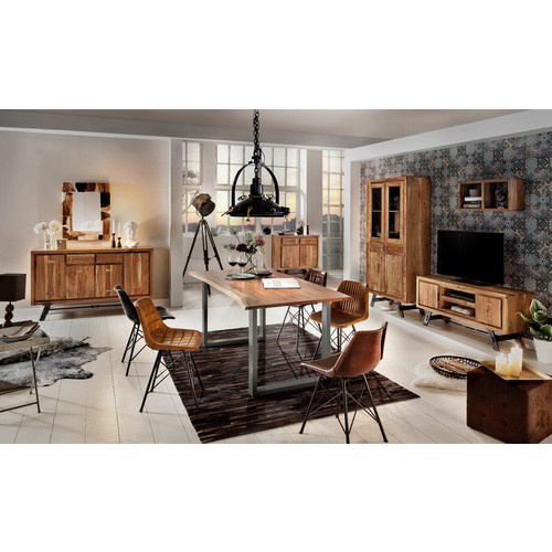 SIT Tisch TABLES & CO aus Akazienholz und Stahl in Braun, H x B x T: 76 x 100 x 85 cm - Bild 1