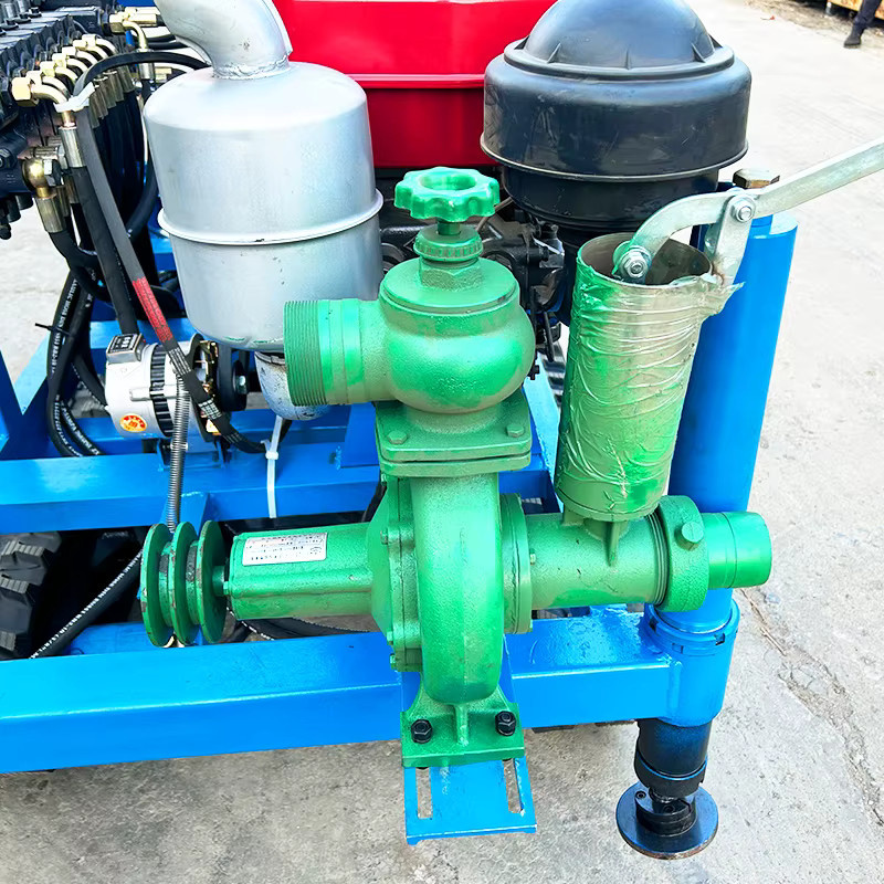 Relied Dieselbetriebene Raupen-Tiefbrunnenbohrmaschine mit Schlammpumpe für 100–200 m Tiefe in Blau - Bild 5