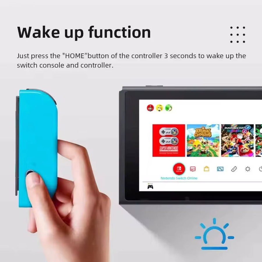FANGTUOSI Joy-Pad-Controller mit RGB-LED-Beleuchtung für Nintendo Switch, Lite und OLED, Hall-Joystick, 6-Achsen-Gyroskop und Turbo-Funktion - Bild 6