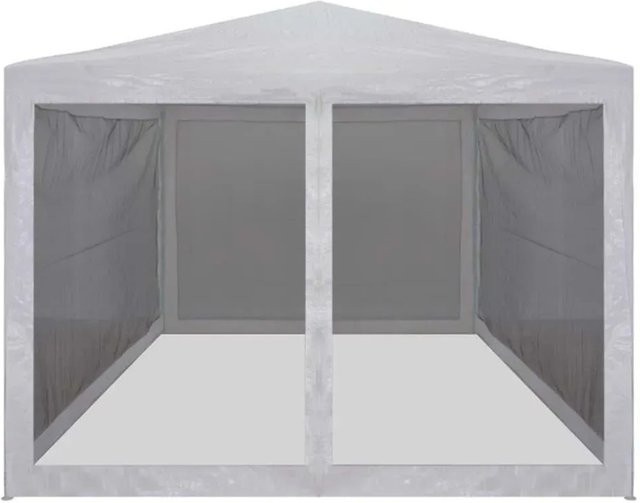 vidaXL Partyzelt mit 4 Mesh-Seitenwänden B/T/H: 3 x 3 x 2,2 m - Bild 1