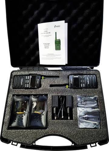 Stabo freetalk com III Funkkoffer PMR-Handfunkgerät 2er Set in Schwarz - Bild 1