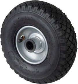 BS Rollen Luftrad C90.265 aus verzinktem Stahl in Schwarz mit einem Raddurchmesser von 260 mm - Bild 1