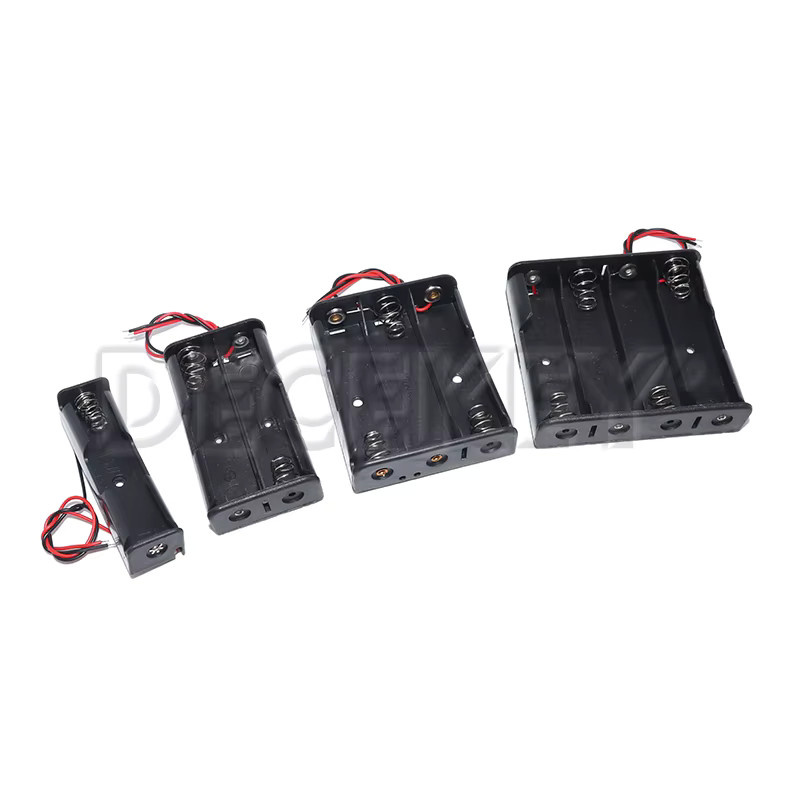 18650 Batteriehalter Box für 3,7 V Akkus in Schwarz - Bild 2