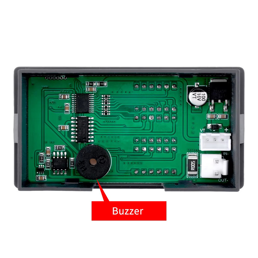 Gaqqee BM730 Digitales Voltmeter Amperemeter Wattmeter Energiemessgerät 0-100V 10A 1000W in Rot und Schwarz - Bild 4