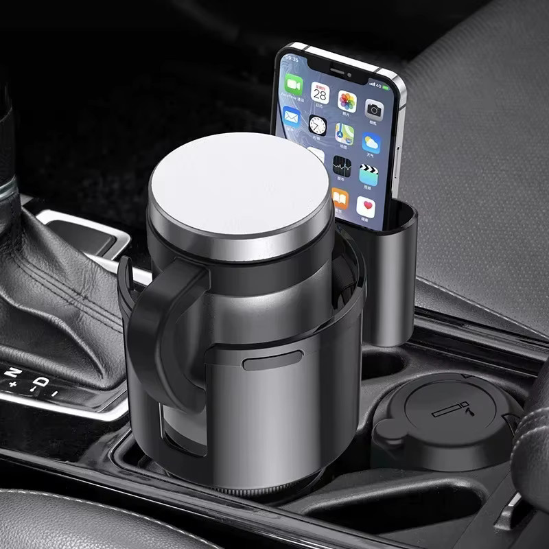 HOMEFISH Multifunktionaler Auto-Innenraum Organizer mit Handyhalter und Getränkehalter, Schwarz - Bild 2