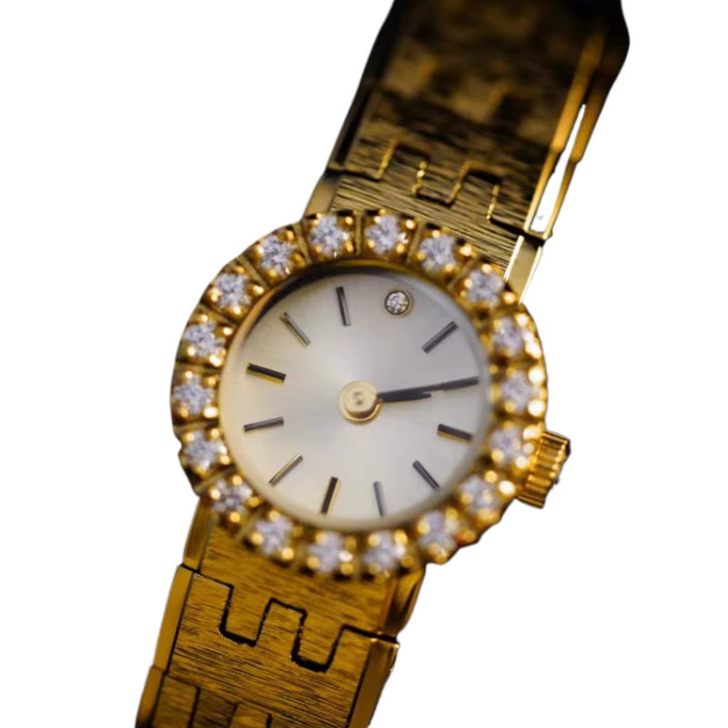 Home Idea Armbanduhr, Quarz, Gold, Diamantbesetzt, Damen, Vintage - Bild 3