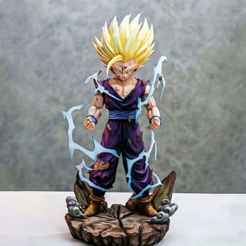 Bandai Dragon Ball Super Saiyan Two Gohan Anime-Figur mit Doppelkopf-Skulptur aus PVC, Höhe: 28,0 cm - Bild 3