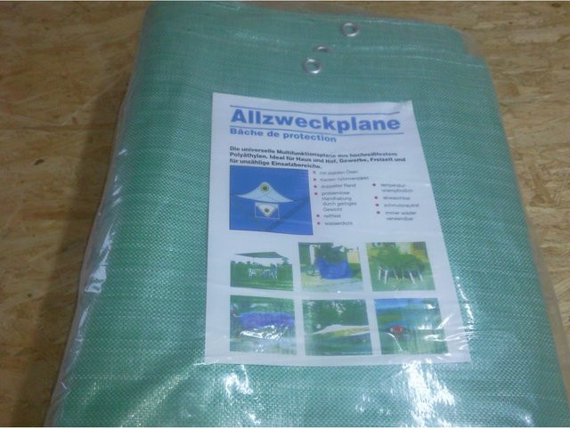 Aquagart Gewebeplane in Grün, Allzweckplane und Bootsplane, B/T: 12 m x 8 m - Bild 1