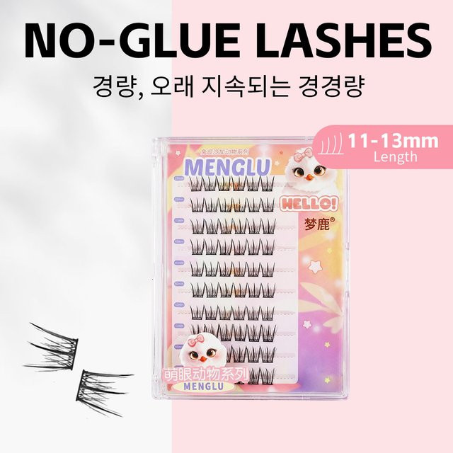 CNDK Wimpern-Clusters, Manga-Wimpern, natürlich, Unisex - Bild 1