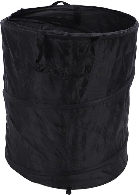 Koogeelife Faltbarer Camping-Mülleimer aus wasserdichtem Oxford-Gewebe, 90 l, Schwarz - Bild 1