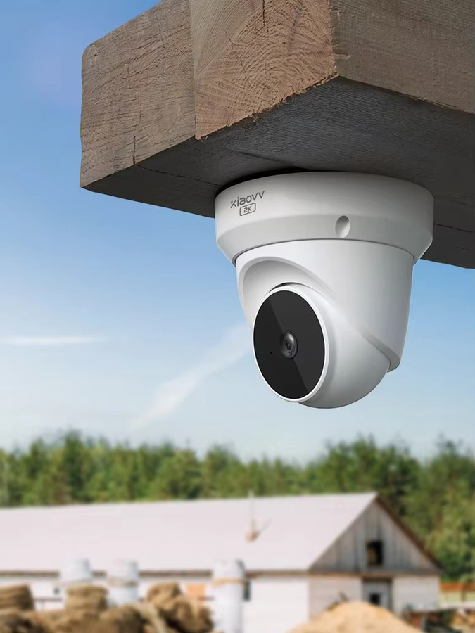 XIAOVV 4MP WiFi Dome Überwachungskamera in Weiß mit PTZ-Rotation, Zwei-Wege-Audio und Bewegungsalarm für Indoor und Outdoor - Bild 5
