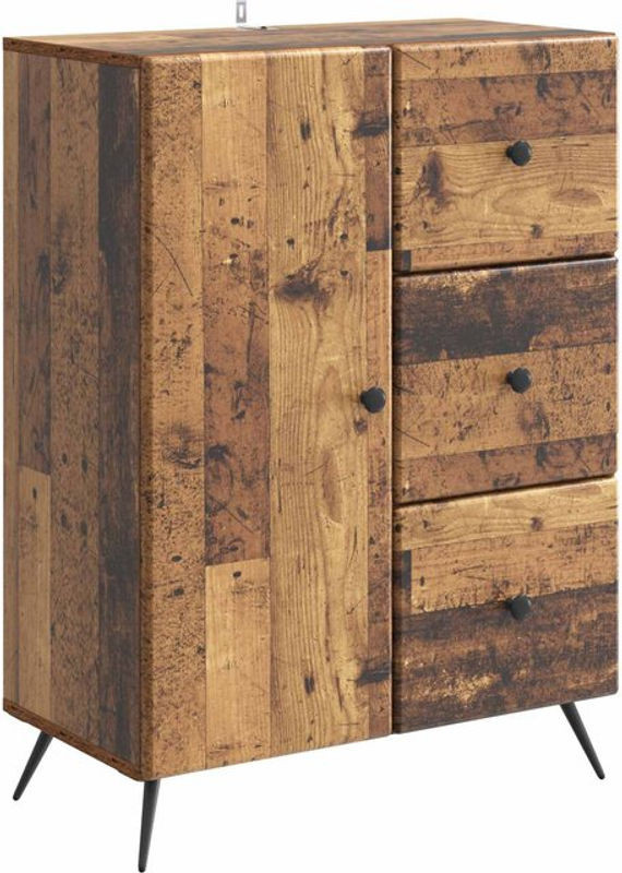 Sideboard vidaXL aus Holzwerkstoff in Braun im Industrial Design, B/T/H: 66 x 34,5 x 90 cm - Bild 1