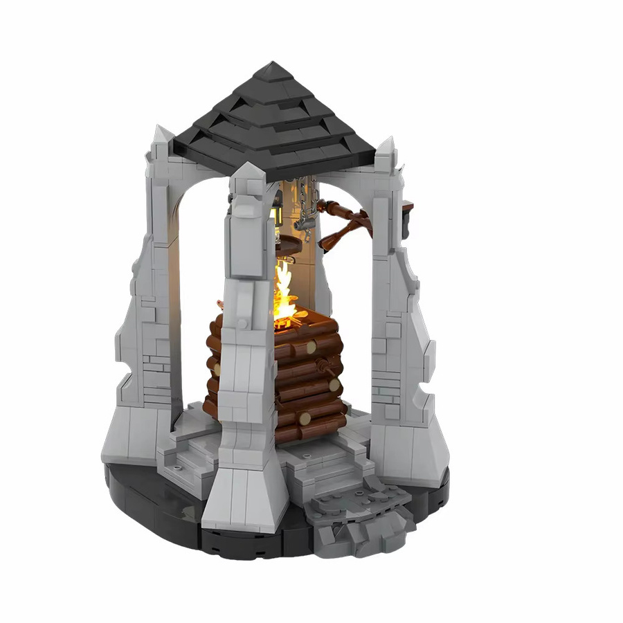 Gobricks Der Herr der Ringe Gondor-Leuchtturm, Bausteine Modellbausatz - Bild 2