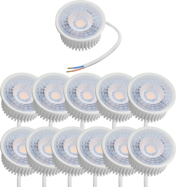 Oktaplex LED Modul Nizza 12er Set Warmweiß 3000K GU10 1,9W 345lm Weiß - Bild 1
