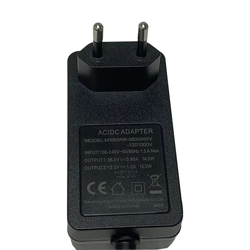 DITONG MX60W Netzteil in Schwarz für HY300Pro+ Projektor, 36V/0,95A & 12V/1A - Bild 2