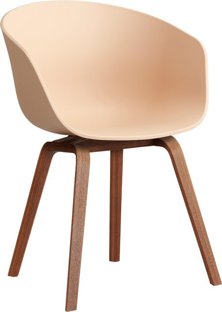 HAY About A Chair AAC 22 mit Armlehnen in Orange aus Polypropylen und Holz - Bild 1