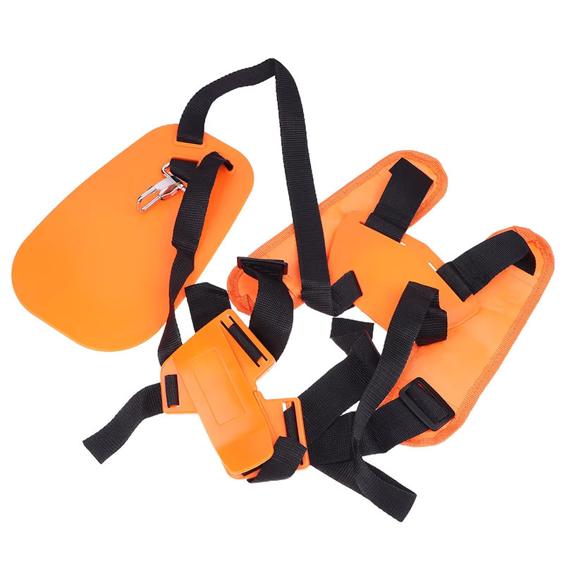 Sommer6 Doppelter Schultergurt aus Nylon für Freischneider, Trimmer und Rasenmäher in Orange - Bild 2