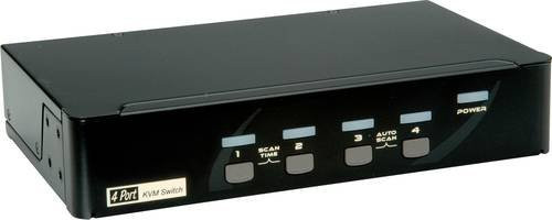 Roline 14.01.3329 KVM-Umschalter mit USB-A in Schwarz - Bild 1