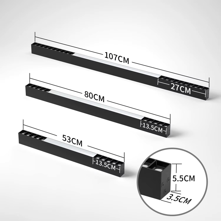 Nettlife LED Deckenlampe Modern Schwarz, 30W, Dimmbar mit Fernbedienung, Durchmesser: 53 cm - Bild 3
