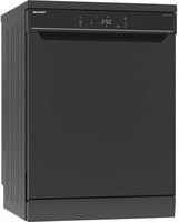 Sharp Spülmaschine QW-NA3YF42AM-DE, Freistehend, Schwarz - Bild 1