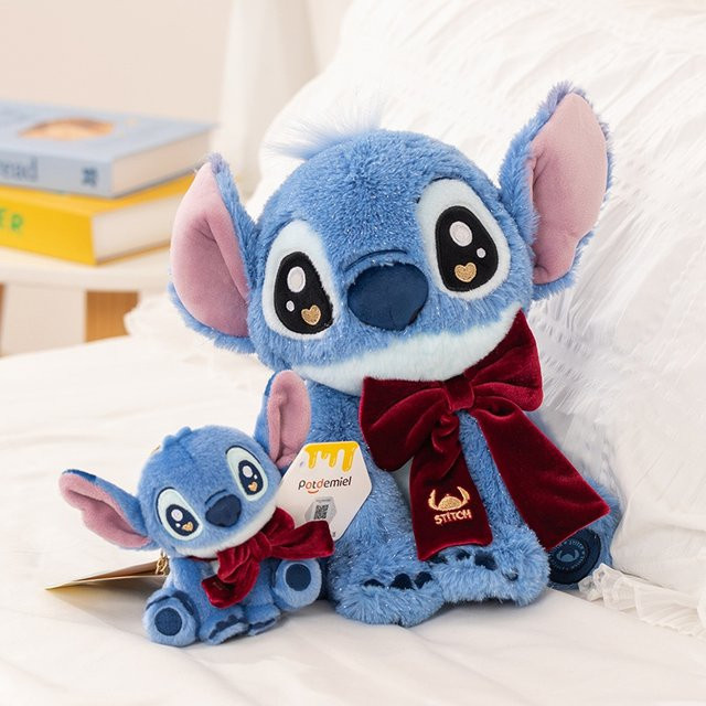 MINISO Stitch Disney Plüschtier-Schlüsselanhänger, Blau - Bild 1