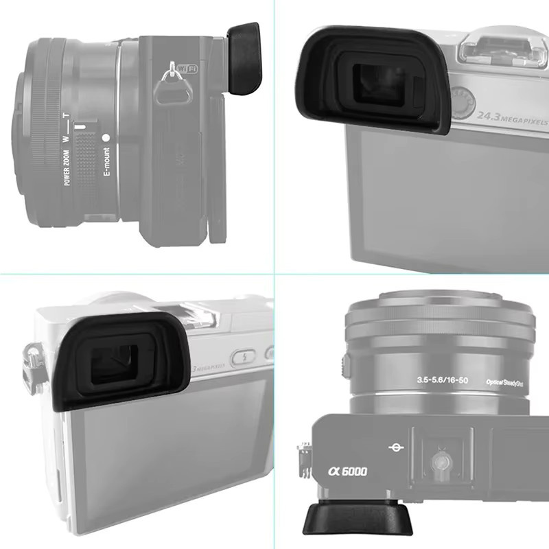 FDA-EP10 Augenmuschel Sucher Okularschutz für Sony Kameras A6300 A6000 NEX-7 NEX-5 NEX-6 in Schwarz - Bild 3