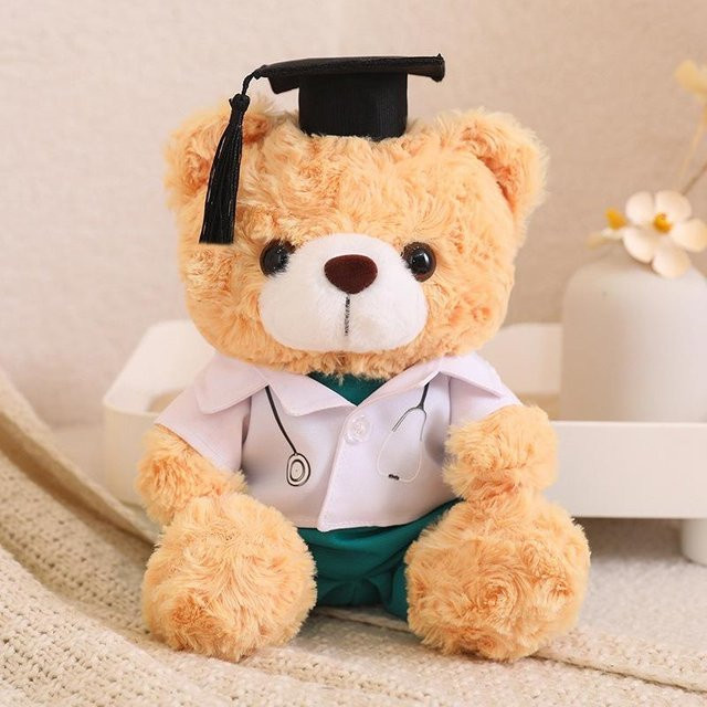 Boutique Toy Tribe Doktorbär-Plüschpuppe, Teddybär, 23cm - Bild 1