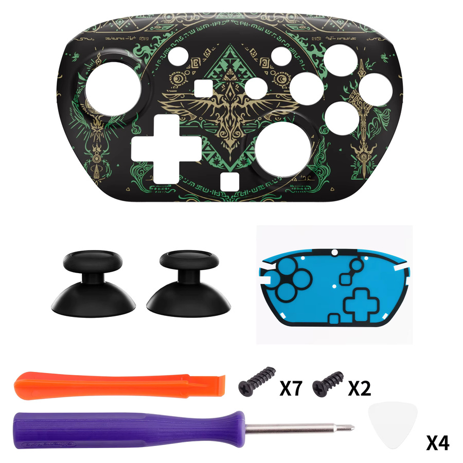 eXtremeRate DIY Ersatz-Frontplatte und Thumbsticks für Nintendo Switch 2 Pro Controller in Multicolour - Bild 2