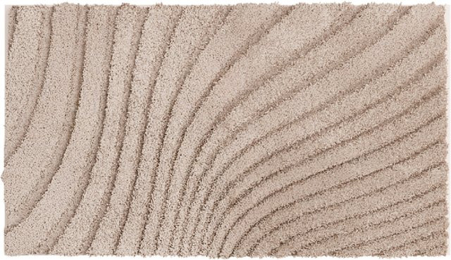 Badematte CAFFI in Beige, rutschfest und schnelltrocknend, Polyester - Bild 1