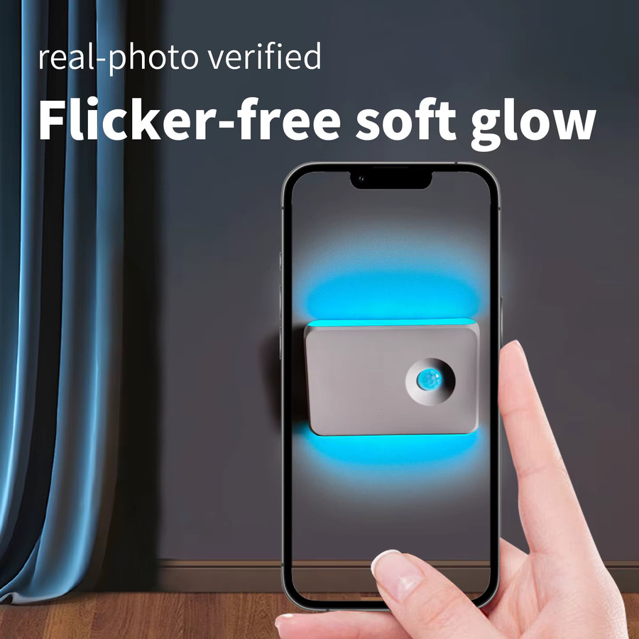 GGBEE LED-Nachtlicht mit Bewegungssensor und Aufladefunktion, weiße Klebelampe mit Auf- und Abwärtsbeleuchtung für das Schlafzimmer - Bild 4