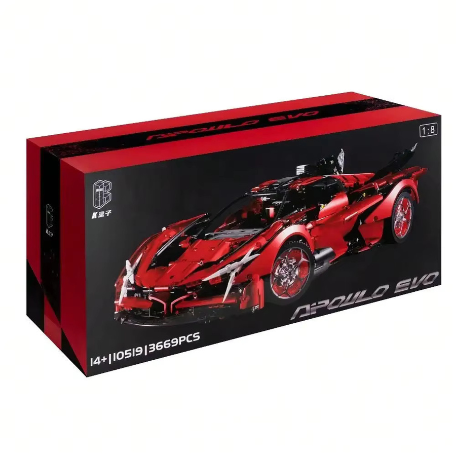 TOYLINX Rennwagen-Blockmodell, Supercar-Puzzle Bausatz, ab 14 Jahren - Bild 4
