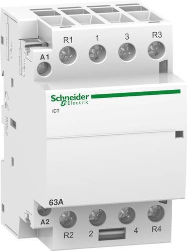 Schneider Electric A9C20868 Installationsschütz mit 2 Schließern und 2 Öffnern, 63A, 400 V/AC, Weiß - Bild 1
