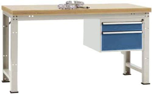 Manuflex Werkbank WP5467.5007 in Brillantblau und Weiß, B/T/H: 180 x 80 x 70 cm - Bild 1