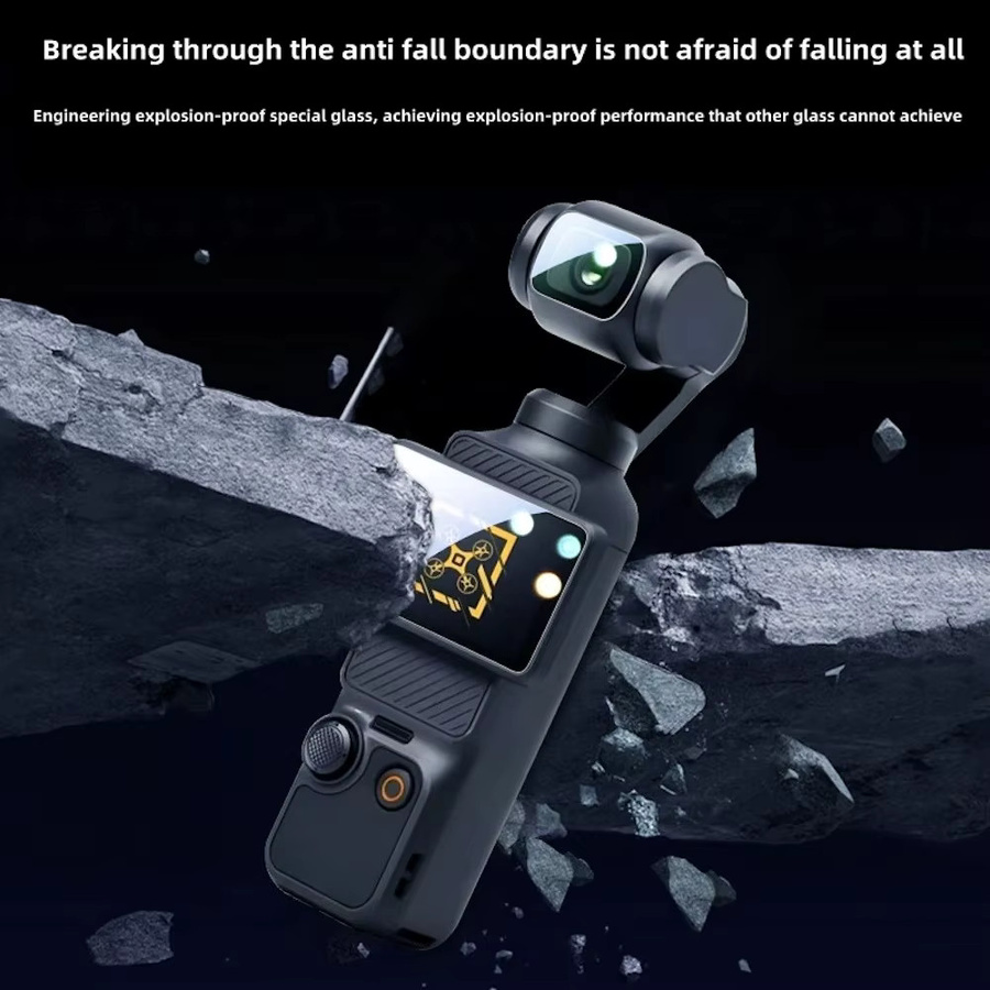 DJI OSMO Pocket 3 und Pocket 4 Schutzfolie aus gehärtetem Glas für Bildschirm und Objektiv, transparent - Bild 4