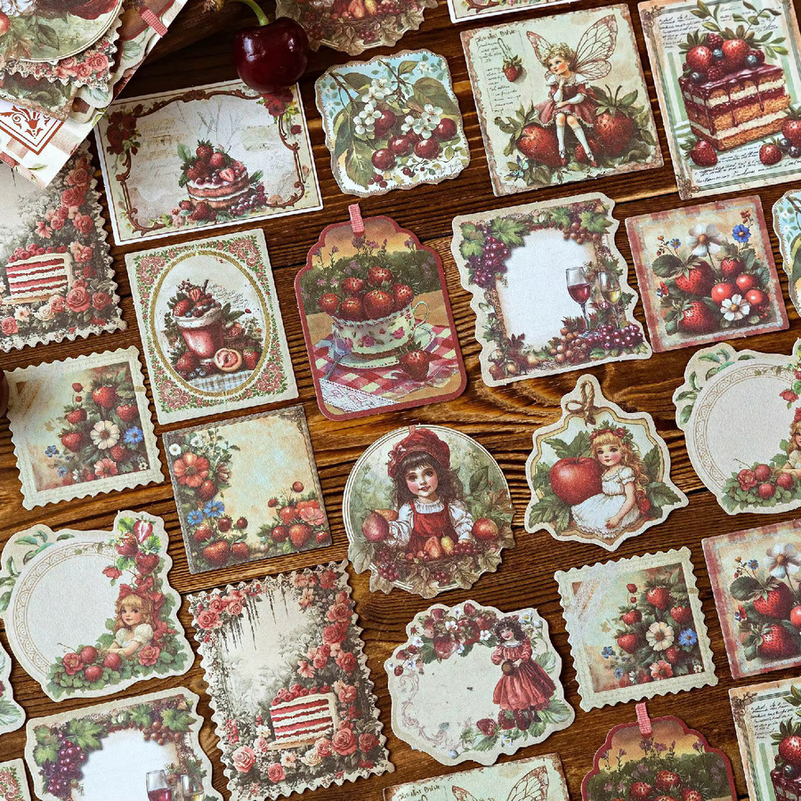 Mr.Paper Orchard Story Serie Vintage Scrapbooking Aufkleber mit Obst-Motiv, 6 Packungen, Mehrfarbig - Bild 2