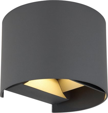 GLOBO LIGHTING Außenwandleuchte Veronika aus Aluminiumdruckguss in Anthrazit und Schwarz mit LED Up-Down Lichteffekt - Bild 1