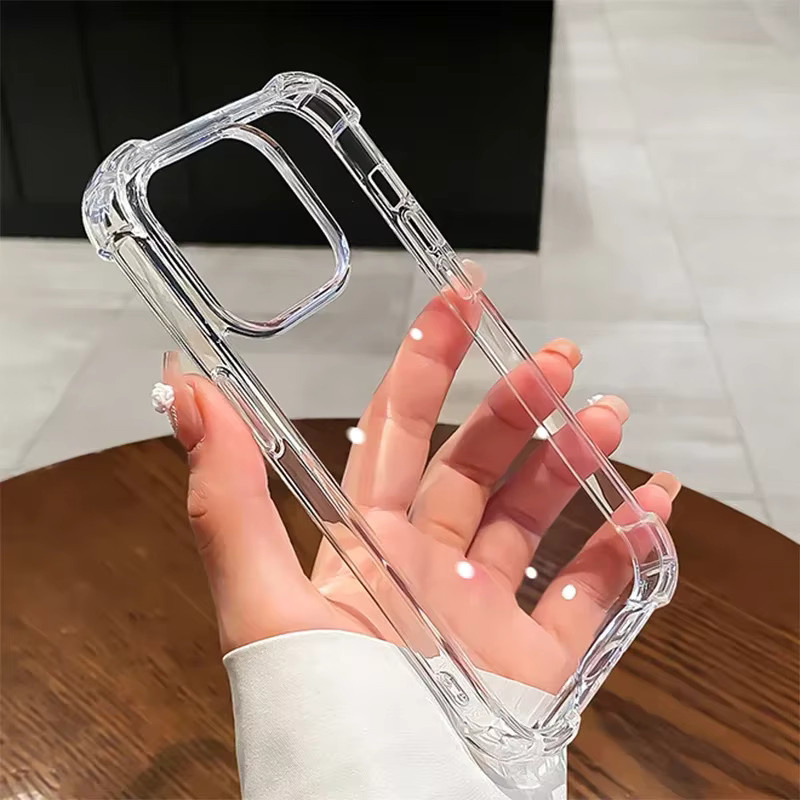 Stoßfeste und transparente Silikon Handyhülle von ROEG für iPhone 16, 15, 14, 13, 12, 11 Pro Max und Plus - Bild 5