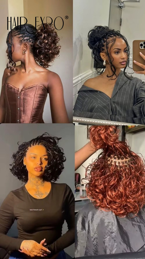 Haarverlängerung Synthetische Locken, 12 Zoll, Damen - Bild 1