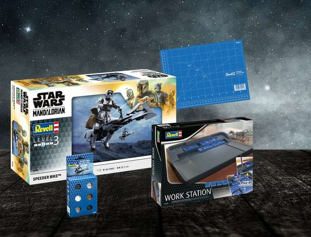 Revell Star Wars Pack Speeder Bike, Weltraum, 1:12, Grau - Bild 1