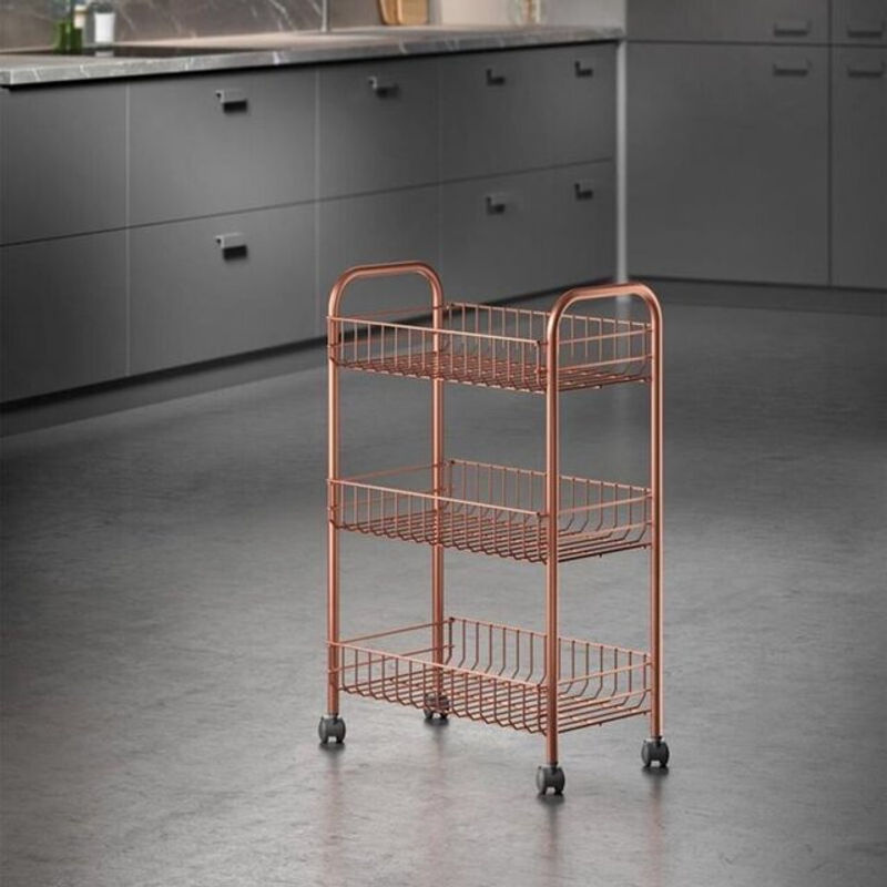 Metaltex Allzweckwagen Lugano in Copper/Gold, B/T/H: 63,0 x 41,0 x 23,0 cm - Bild 4